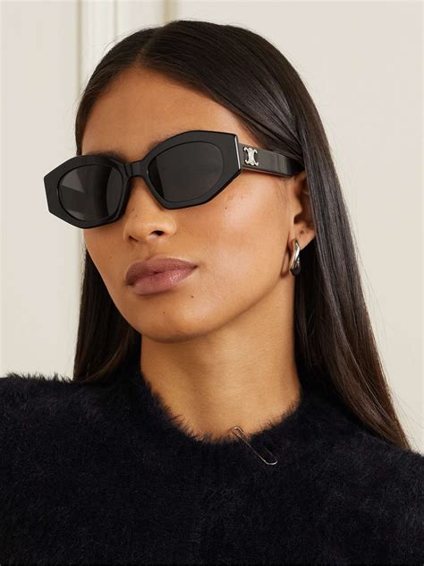 celine black cat eye sunglasses|Celine cat eye frames.